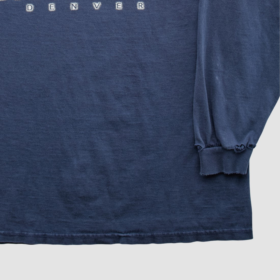 Fanatics Denver Broncos Delta 2000s Long Sleeve T-shirt Navy Vintage