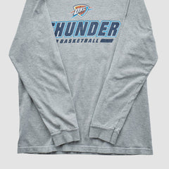 Oklahoma City Thunder NBA 2010s Long Sleeve T-shirt Heather Gray Vintage | Vintage