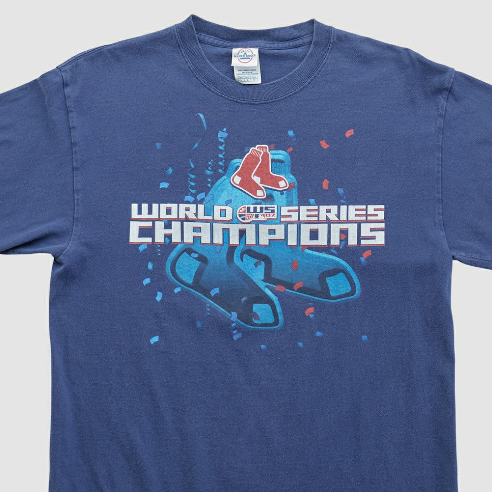 Boston Red Sox Delta 2007 Long Sleeve T-shirt - Navy - Vintage - Fanatics Online
