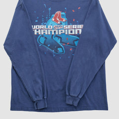 Boston Red Sox Delta 2007 Long Sleeve T-shirt - Navy - Vintage - Fanatics Online
