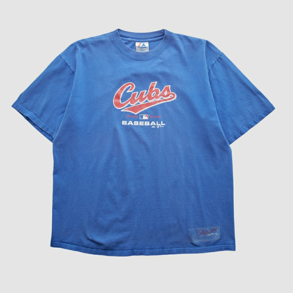 Chicago Cubs Majestic 2004 T-shirt - Blue - Vintage - Fanatics Online