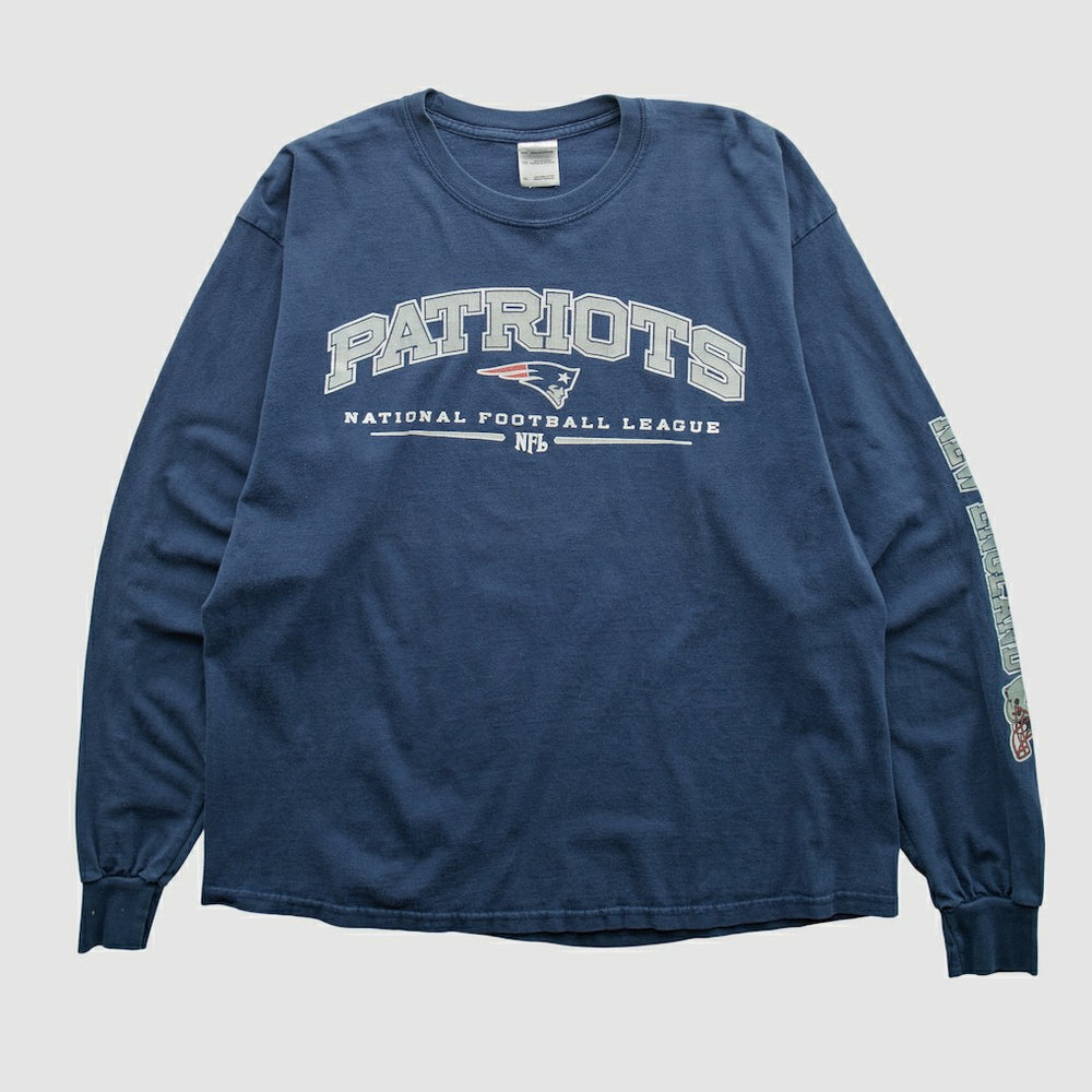 Fanatics New England Patriots Gildan 2000s Long Sleeve T-shirt Navy Vintage