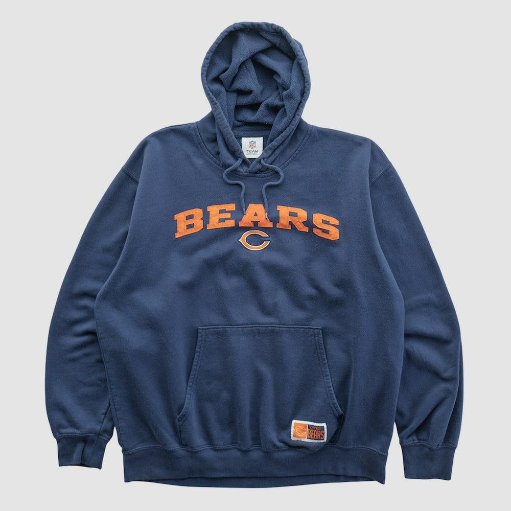 Fanatics Chicago Bears NFL 2010s Hooded Pullover Sweatshirt Navy Vintage