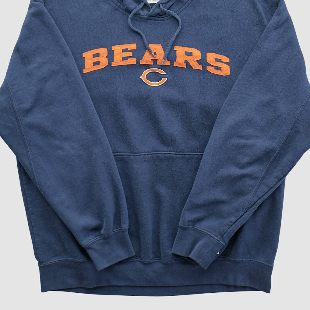 Fanatics Chicago Bears NFL 2010s Hooded Pullover Sweatshirt Navy Vintage