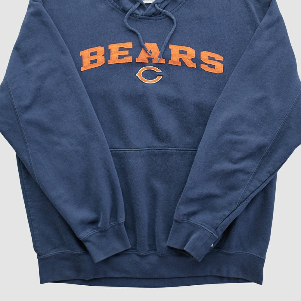Fanatics Chicago Bears NFL 2010s Hooded Pullover Sweatshirt Navy Vintage