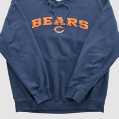 Fanatics Chicago Bears NFL 2010s Hooded Pullover Sweatshirt Navy Vintage