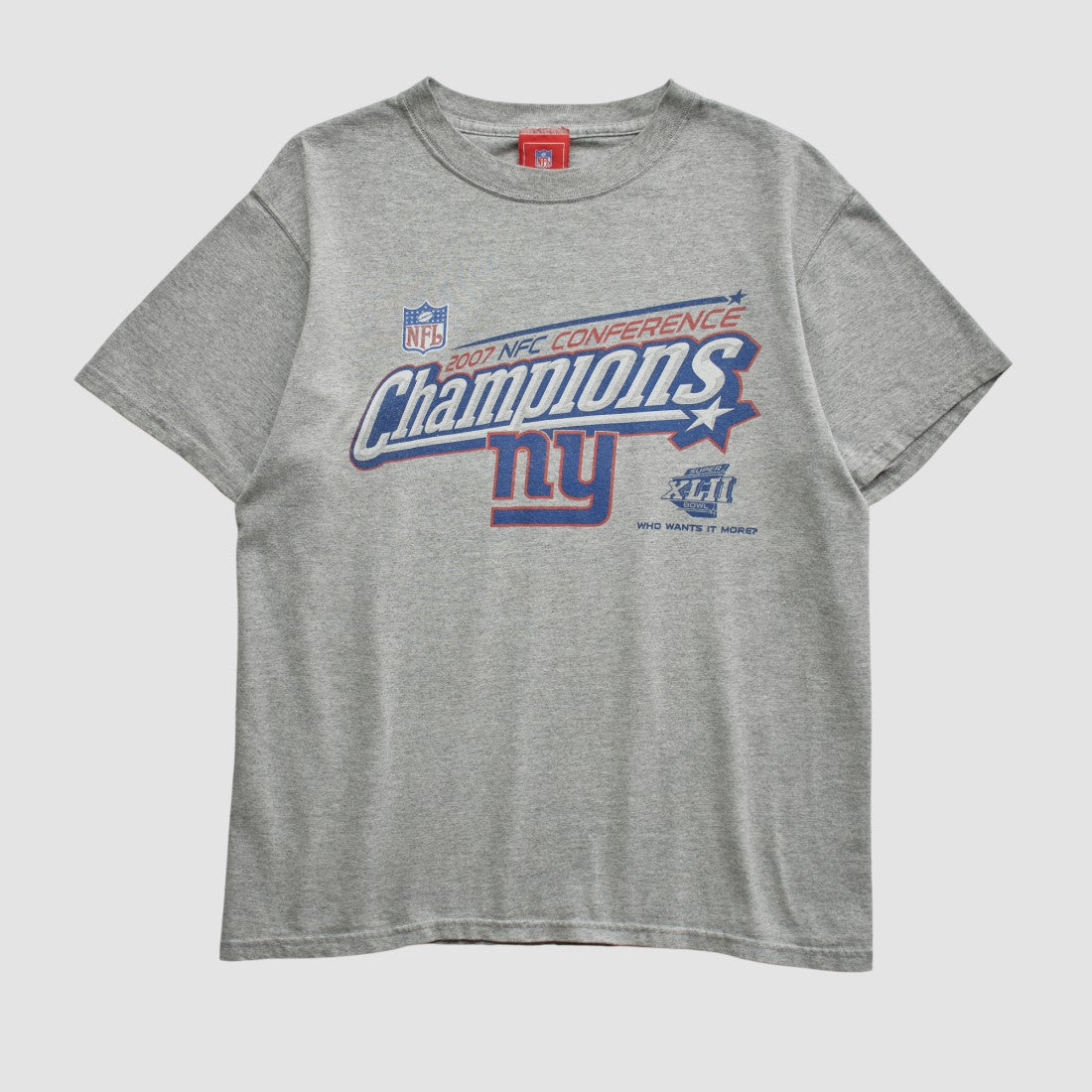 Fanatics New York Giants NFL 2007 T-shirt Heather Gray Vintage
