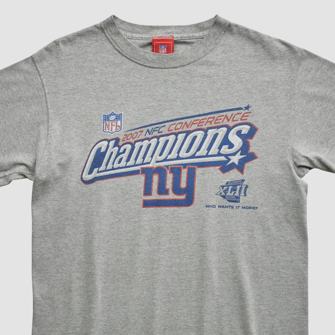 Fanatics New York Giants NFL 2007 T-shirt Heather Gray Vintage