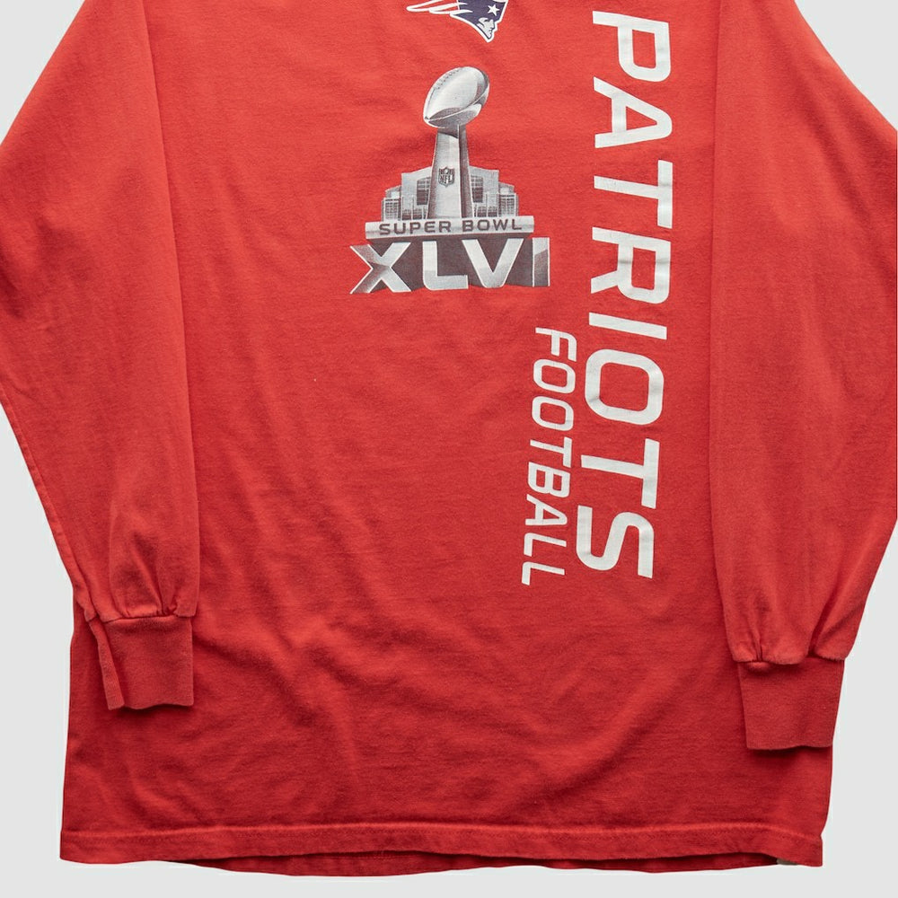 Fanatics New England Patriots NFL 2012 Long Sleeve T-shirt Red Vintage