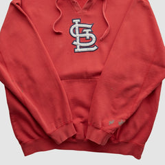 St. Louis Cardinals Genuine Merchandise 2000s Hooded Pullover Sweatshirt - Red - Vintage - Fanatics on Sale