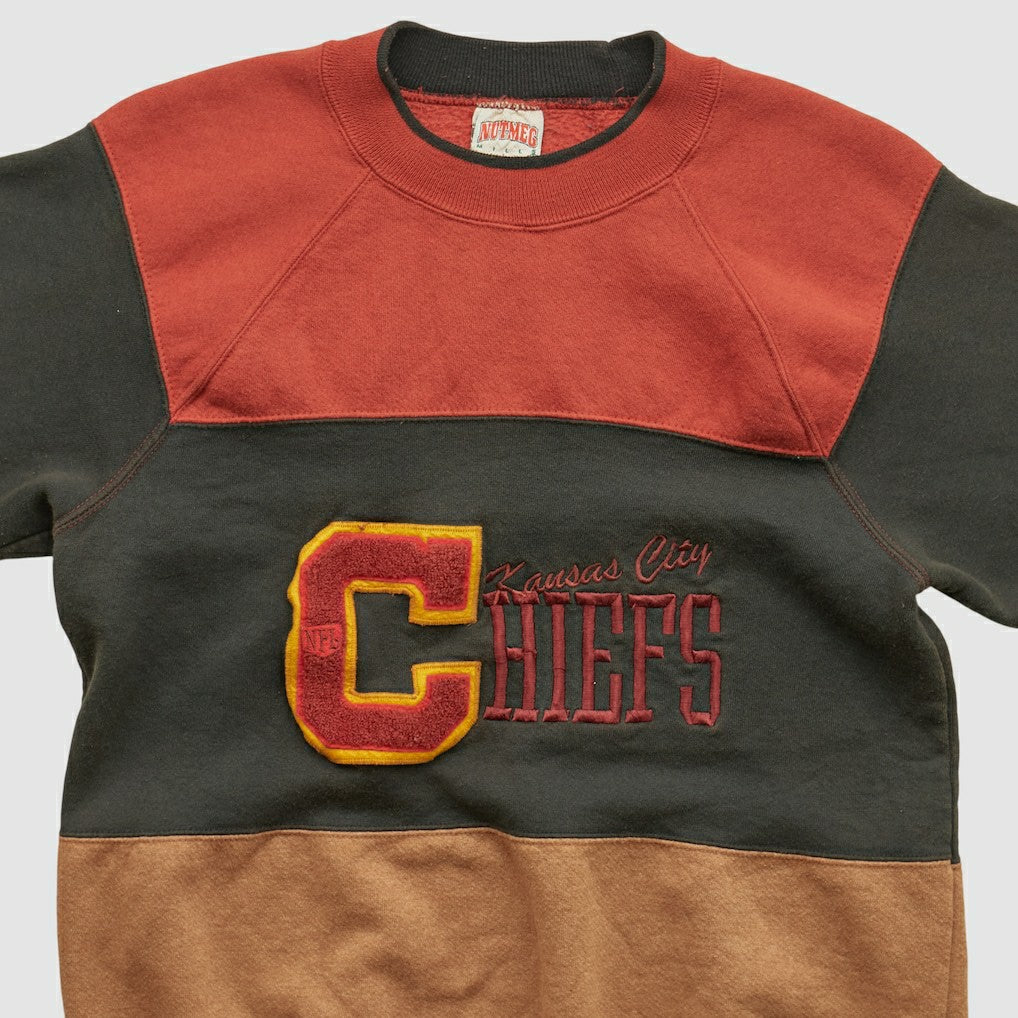 Fanatics Kansas City Chiefs Nutmeg Mills 90s Pullover Sweatshirt Clay Vintage