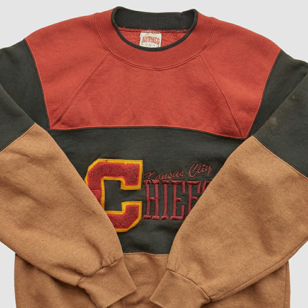 Fanatics Kansas City Chiefs Nutmeg Mills 90s Pullover Sweatshirt Clay Vintage