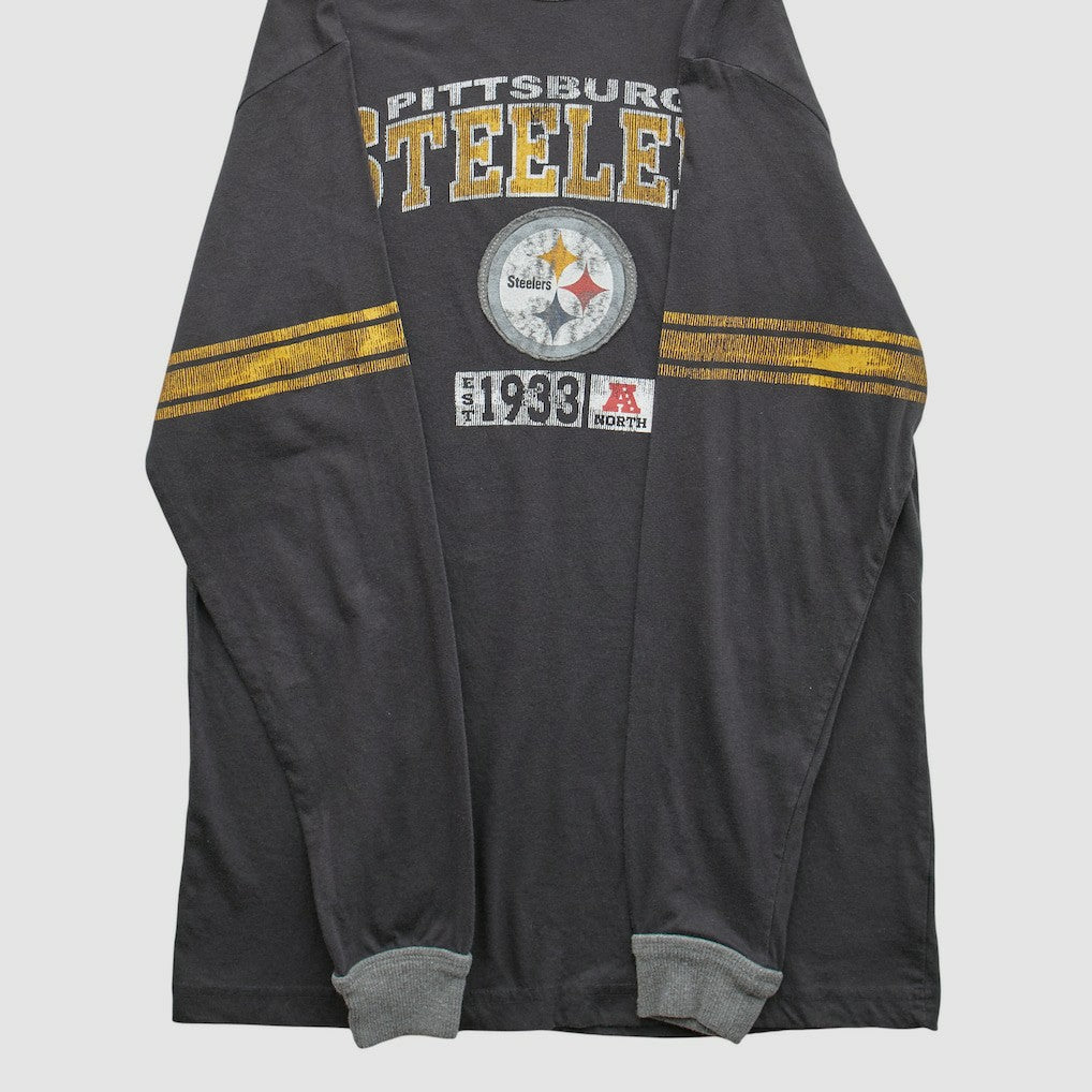 Fanatics Pittsburgh Steelers NFL 2010s Long Sleeve T-shirt Black Vintage