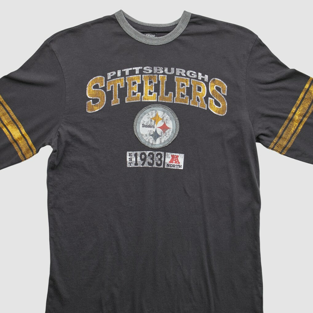 Fanatics Pittsburgh Steelers NFL 2010s Long Sleeve T-shirt Black Vintage