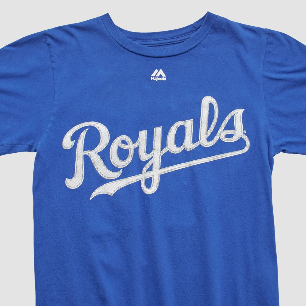 Kansas City Royals Majestic T-shirt - Blue - Yth XVintage - Fanatics Discount