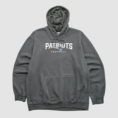 Fanatics New England Patriots Majestic 2010s Hooded Pullover Sweatshirt Charcoal Vintage