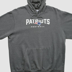 Fanatics New England Patriots Majestic 2010s Hooded Pullover Sweatshirt Charcoal Vintage