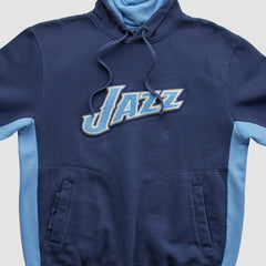 Utah Jazz NBA 2000s Hooded Pullover Sweatshirt Navy Vintage | Vintage discount