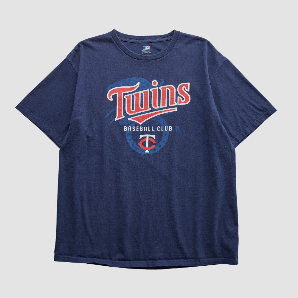Minnesota Twins Genuine Merchandise 2000s T-shirt - Navy - XVintage - Fanatics Discount