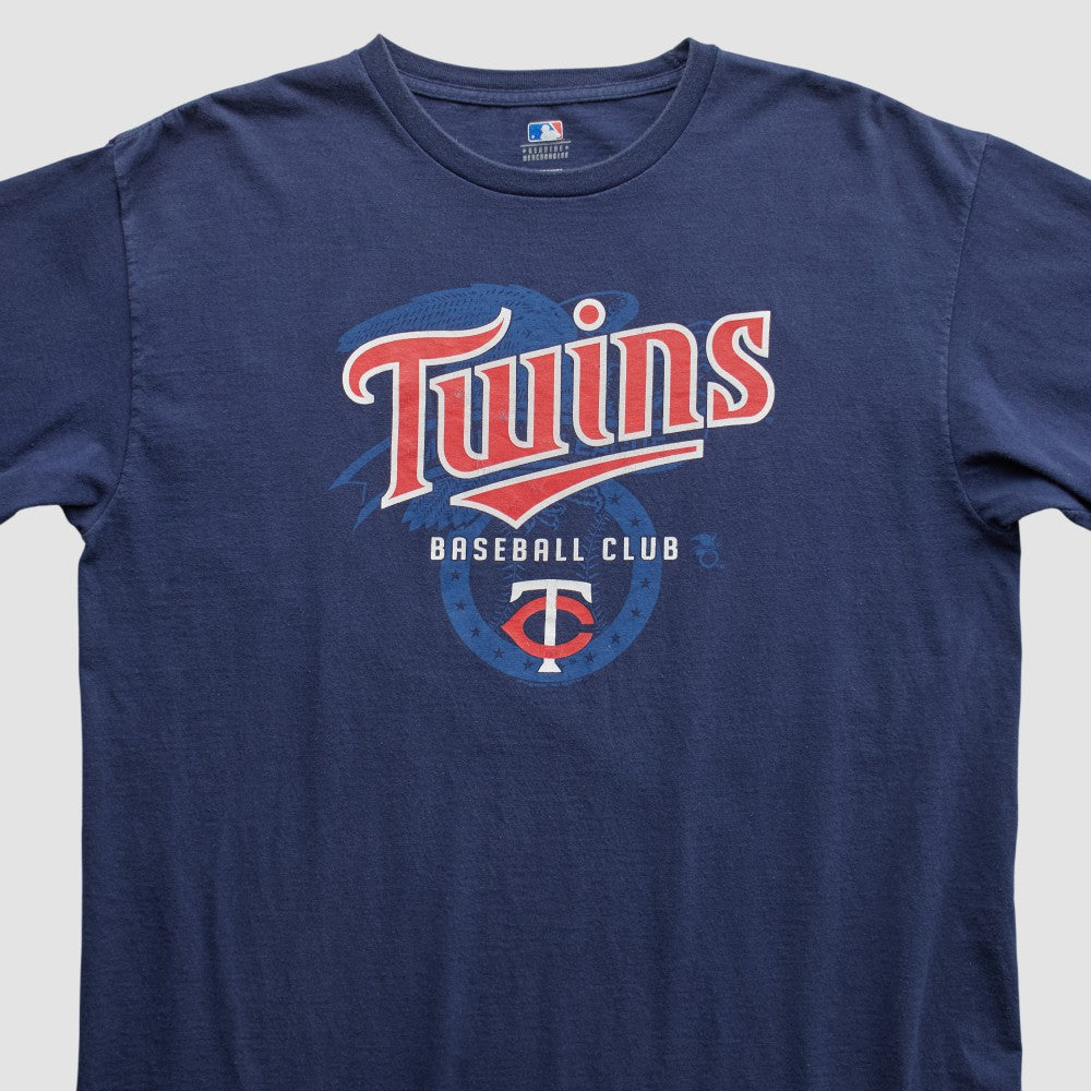 Minnesota Twins Genuine Merchandise 2000s T-shirt - Navy - XVintage - Fanatics Discount