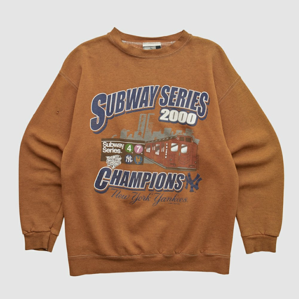 New York Yankees Puma 2000 Pullover Sweatshirt - Clay - Vintage - Fanatics Lifestyle