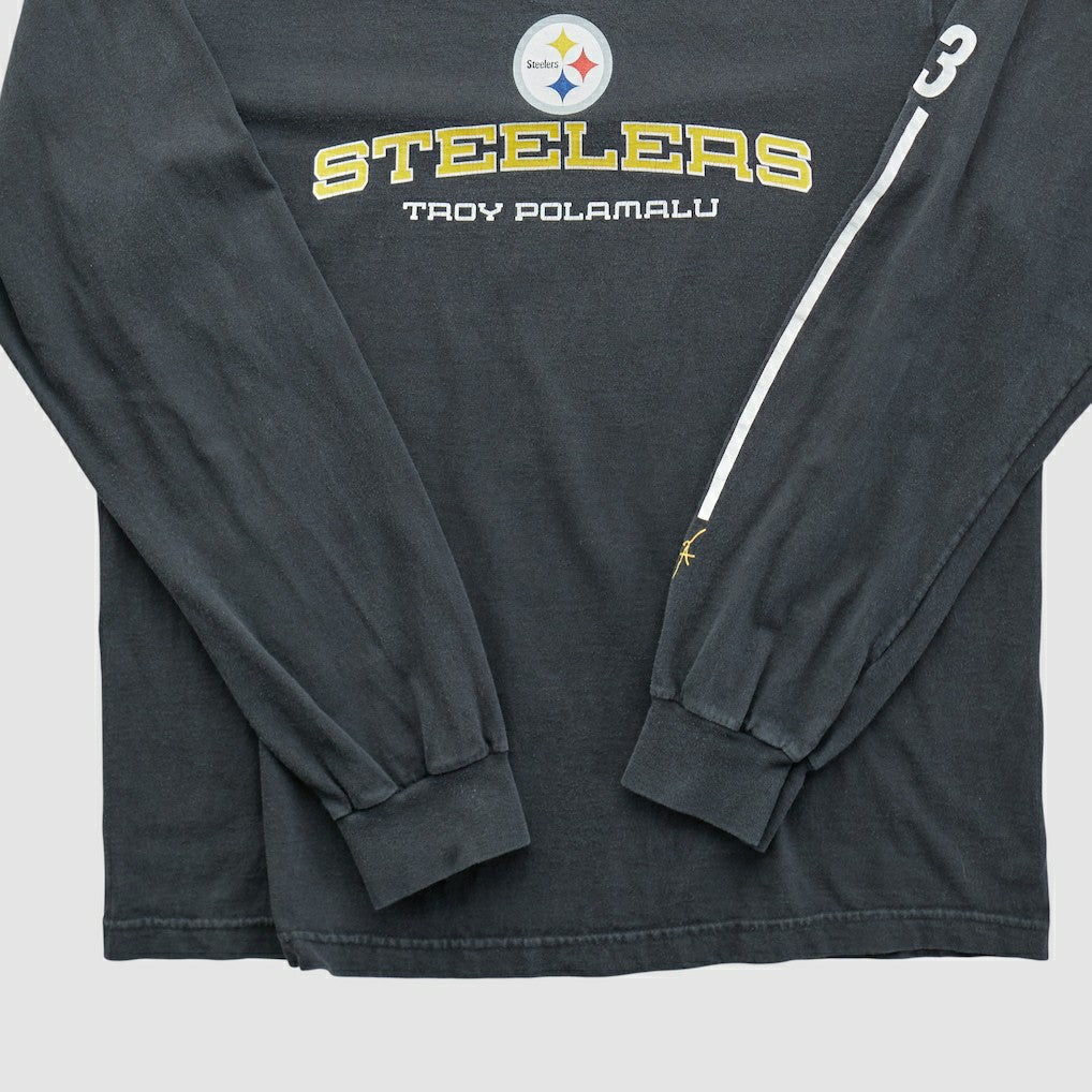 Fanatics Pittsburgh Steelers NFL 2010s Long Sleeve T-shirt Black Vintage