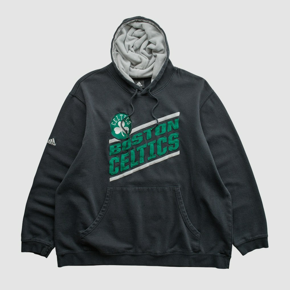 Boston Celtics 2010s Hooded Pullover Sweatshirt Black Vintage | Adidas online