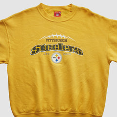 Fanatics Pittsburgh Steelers NFL 2000s Pullover Sweatshirt Yellow Vintage