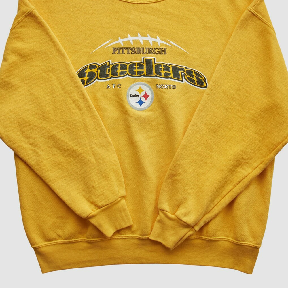Fanatics Pittsburgh Steelers NFL 2000s Pullover Sweatshirt Yellow Vintage