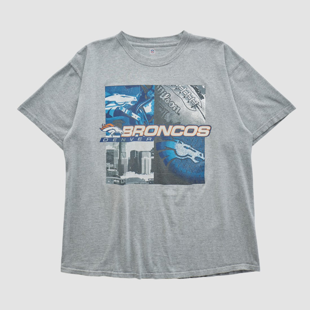 Fanatics Denver Broncos NFL 2000s T-shirt Heather Gray Vintage