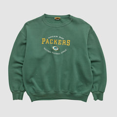 Fanatics Green Bay Packers Nutmeg 90s Pullover Sweatshirt Green Vintage