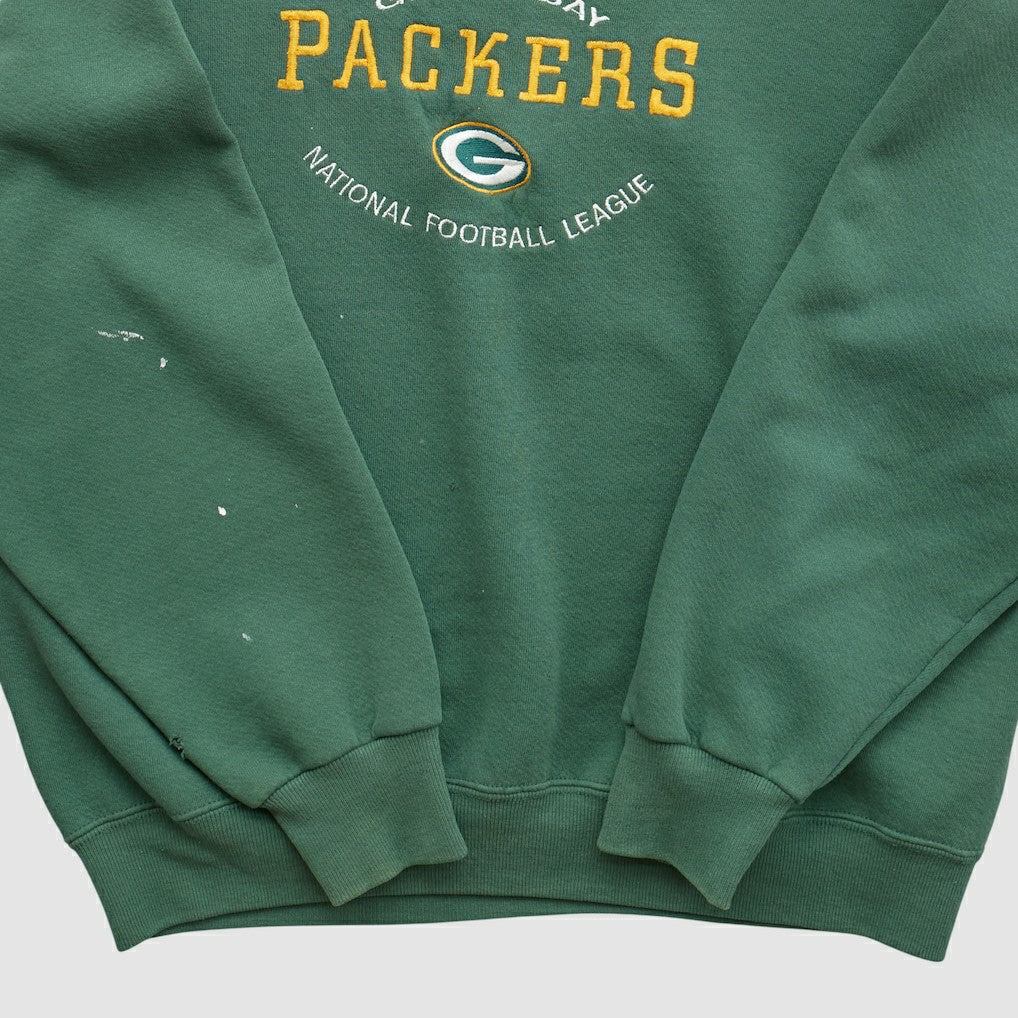 Fanatics Green Bay Packers Nutmeg 90s Pullover Sweatshirt Green Vintage