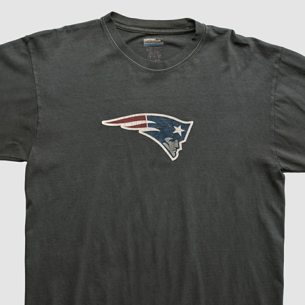 Fanatics New England Patriots Reebok 2000s Long Sleeve T-shirt Charcoal Vintage