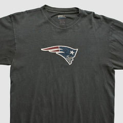 Fanatics New England Patriots Reebok 2000s Long Sleeve T-shirt Charcoal Vintage
