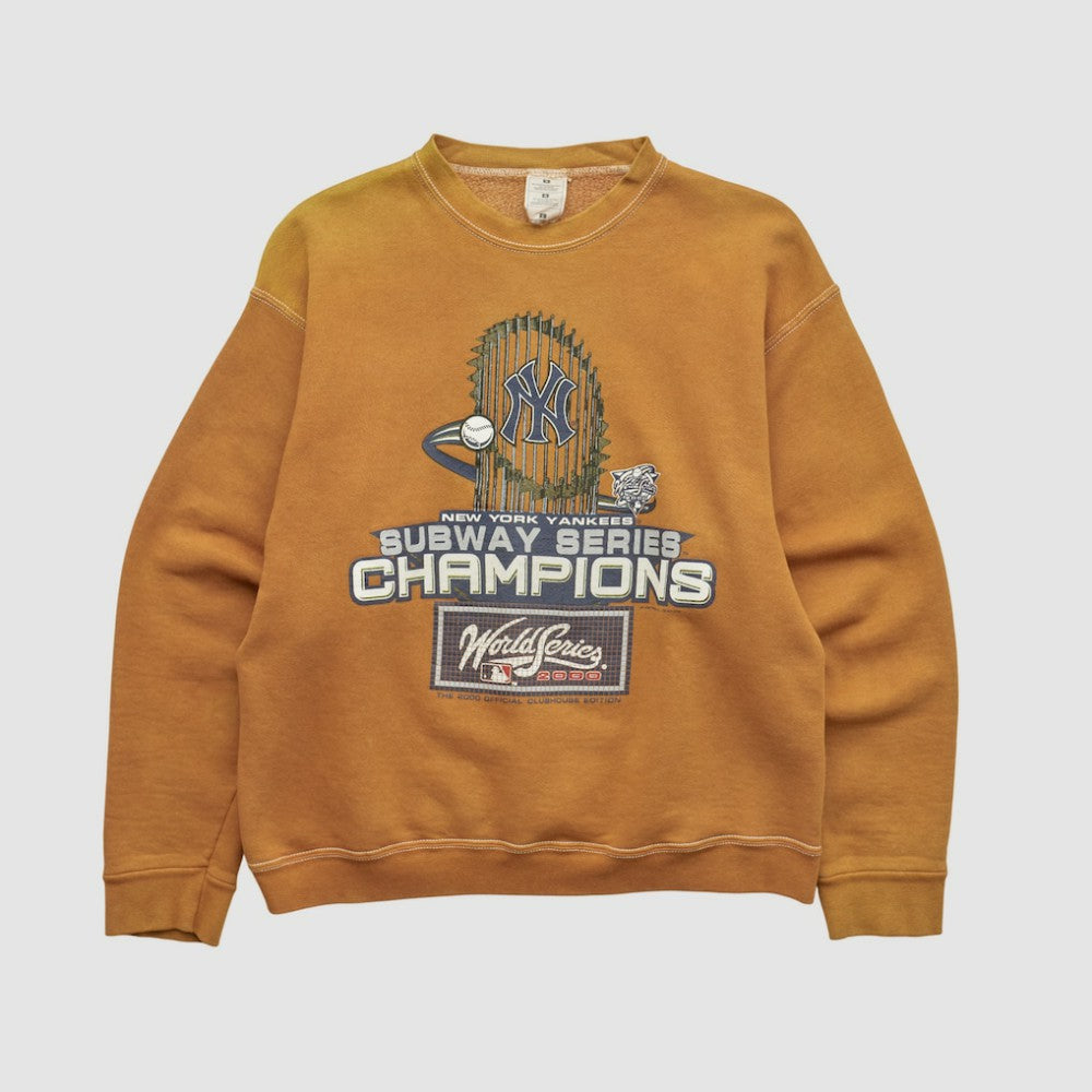 New York Yankees 2000 Pullover Sweatshirt - Clay - XVintage - Fanatics Sale
