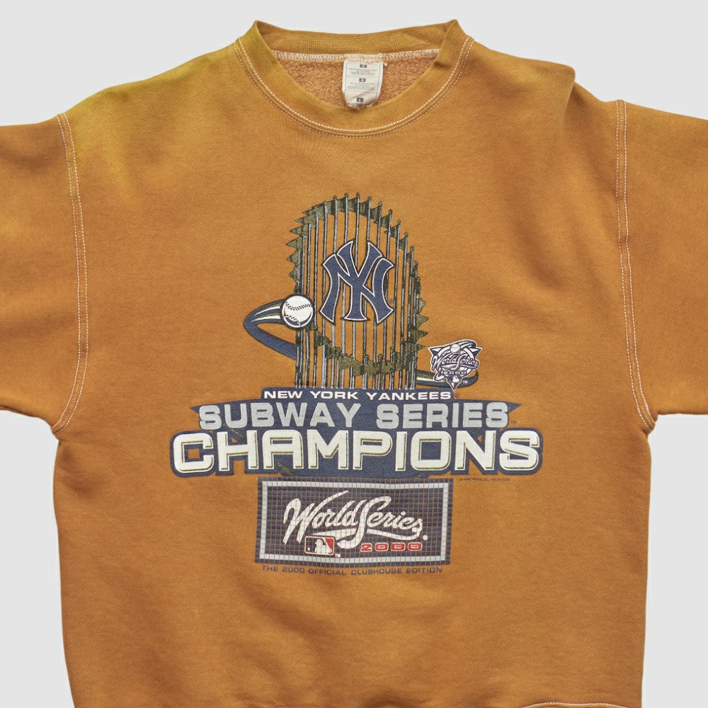 New York Yankees 2000 Pullover Sweatshirt - Clay - XVintage - Fanatics Sale