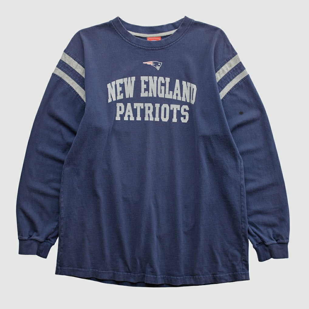 Fanatics New England Patriots NFL 2000s Long Sleeve T-shirt Navy Vintage