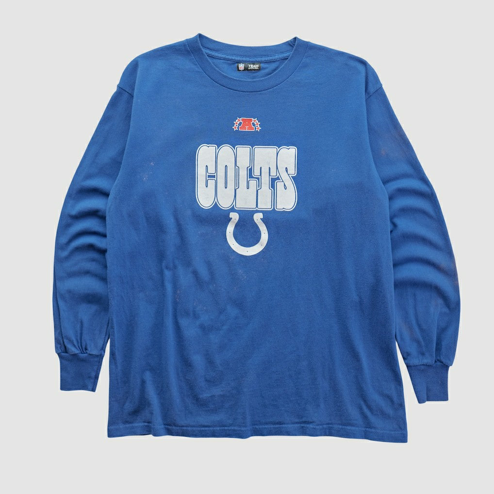 Fanatics Indianapolis Colts NFL 2010s Long Sleeve T-shirt Blue Vintage