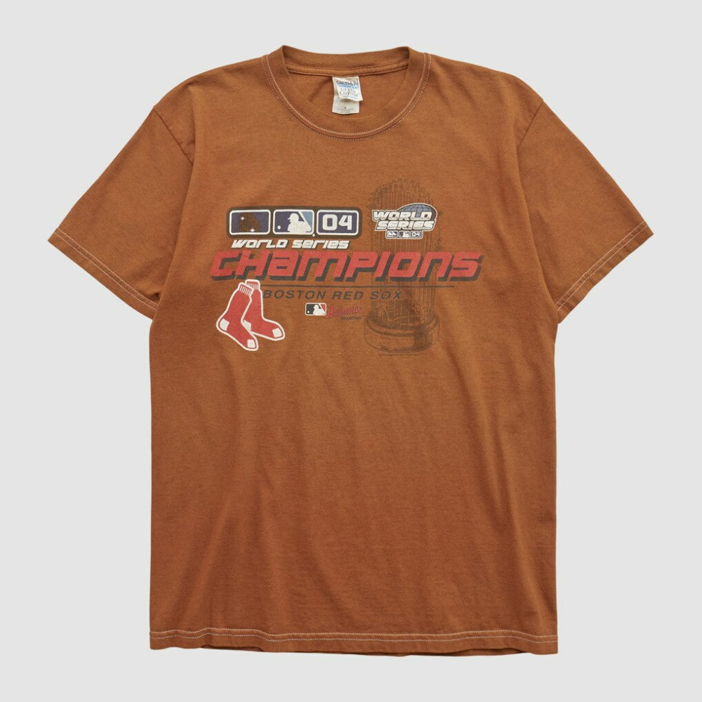 Boston Red Sox Gildan 2004 T-shirt - Clay - Vintage - Fanatics Sale