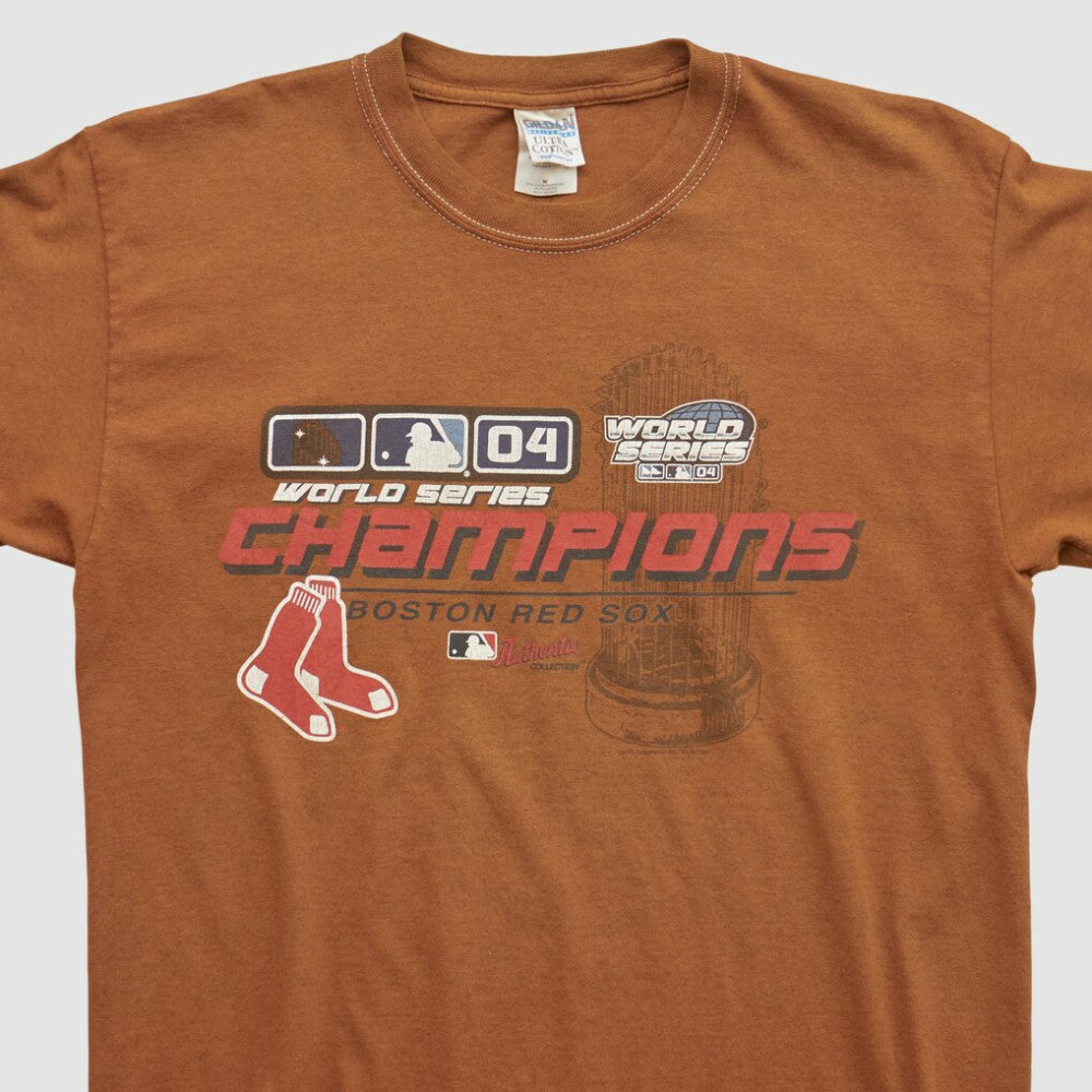 Boston Red Sox Gildan 2004 T-shirt - Clay - Vintage - Fanatics Sale