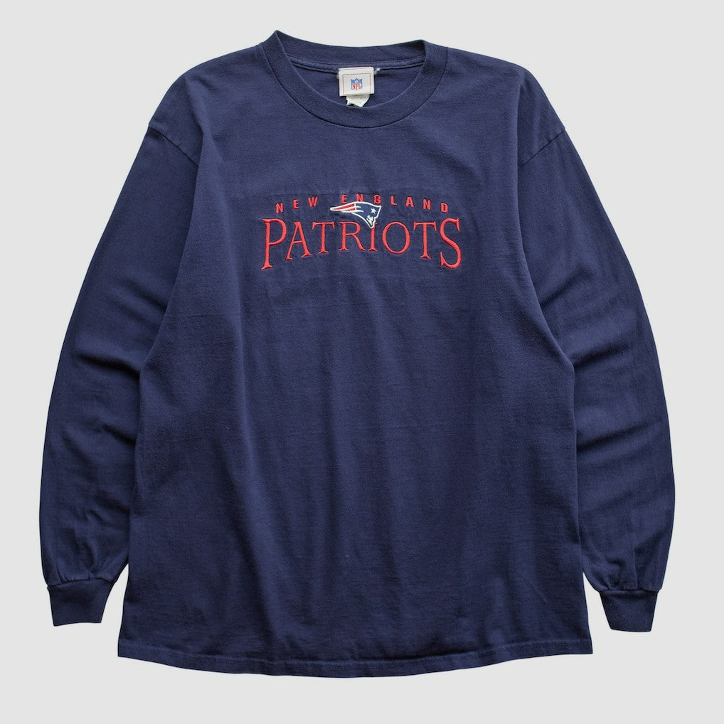 Fanatics New England Patriots NFL 2000s Long Sleeve T-shirt Navy Vintage