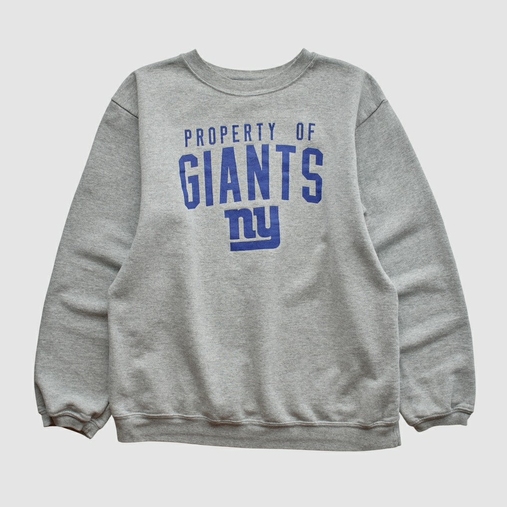 Fanatics New York Giants Reebok 2000s Pullover Sweatshirt Heather Gray Vintage