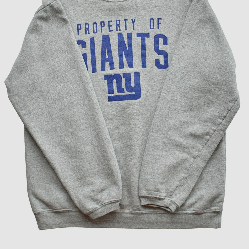 Fanatics New York Giants Reebok 2000s Pullover Sweatshirt Heather Gray Vintage