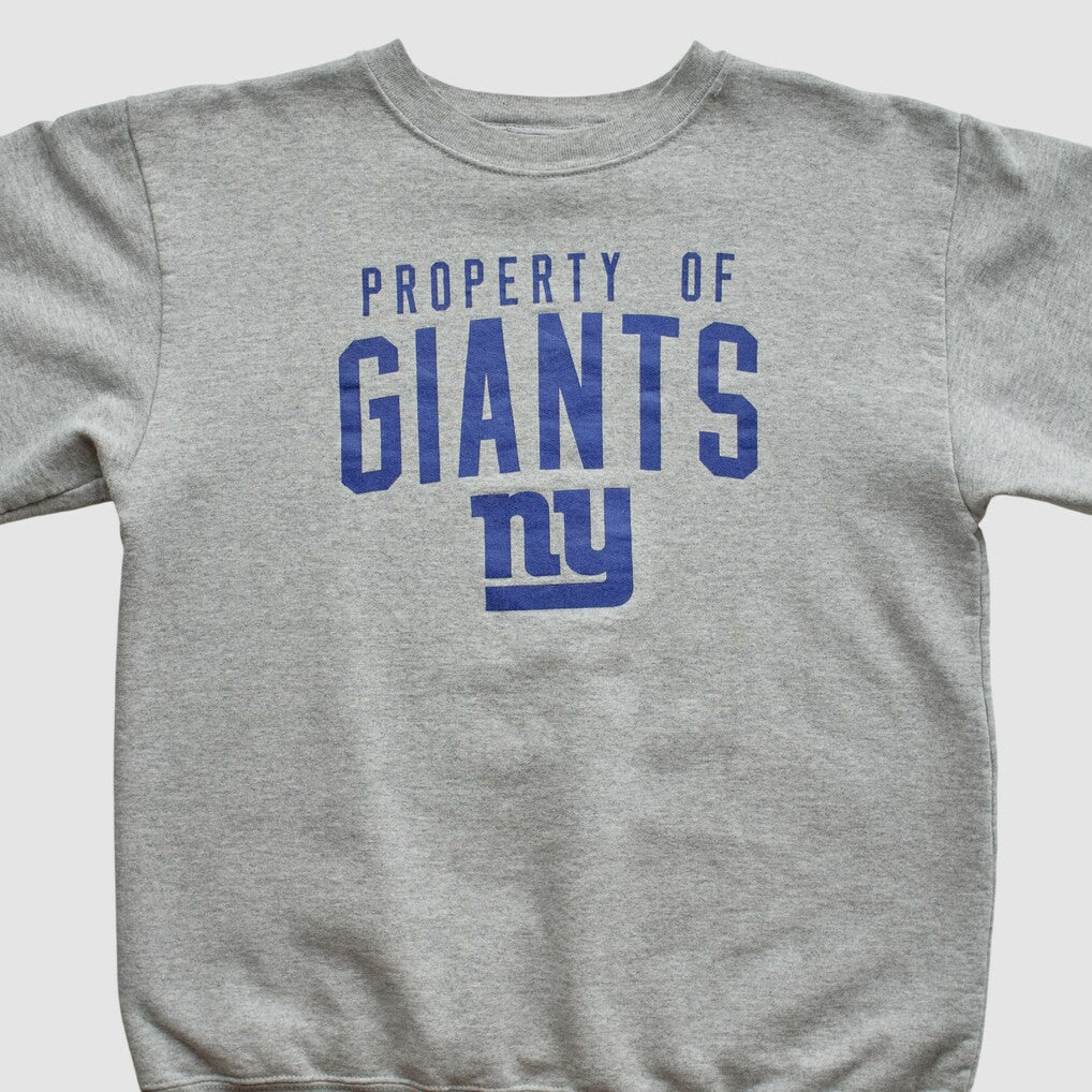 Fanatics New York Giants Reebok 2000s Pullover Sweatshirt Heather Gray Vintage