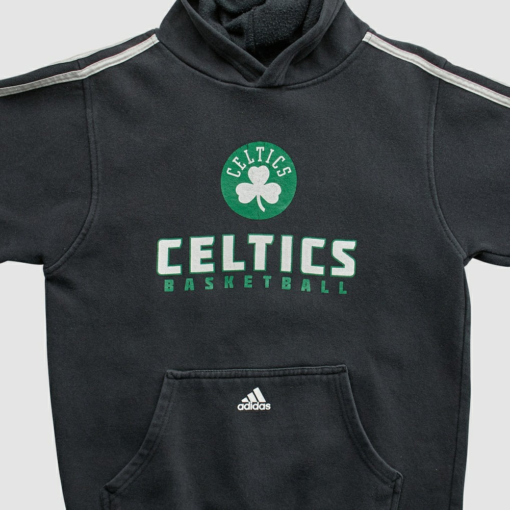 Boston Celtics 2010s Hooded Pullover Sweatshirt Black Vintage | Adidas online