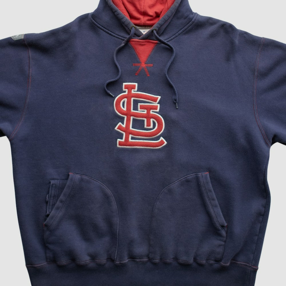 St. Louis Cardinals Majestic 2000s Hooded Pullover Sweatshirt - Navy - XVintage - Fanatics Online