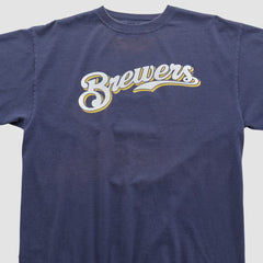 Milwaukee Brewers Majestic 2000s T-shirt - Navy - Vintage - Fanatics on Sale