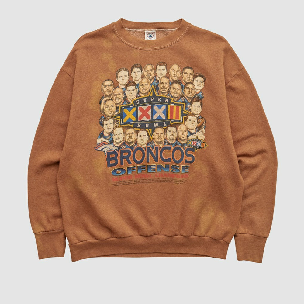 Fanatics Denver Broncos Delta 1998 Pullover Sweatshirt Clay Vintage
