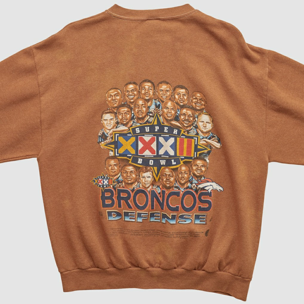 Fanatics Denver Broncos Delta 1998 Pullover Sweatshirt Clay Vintage