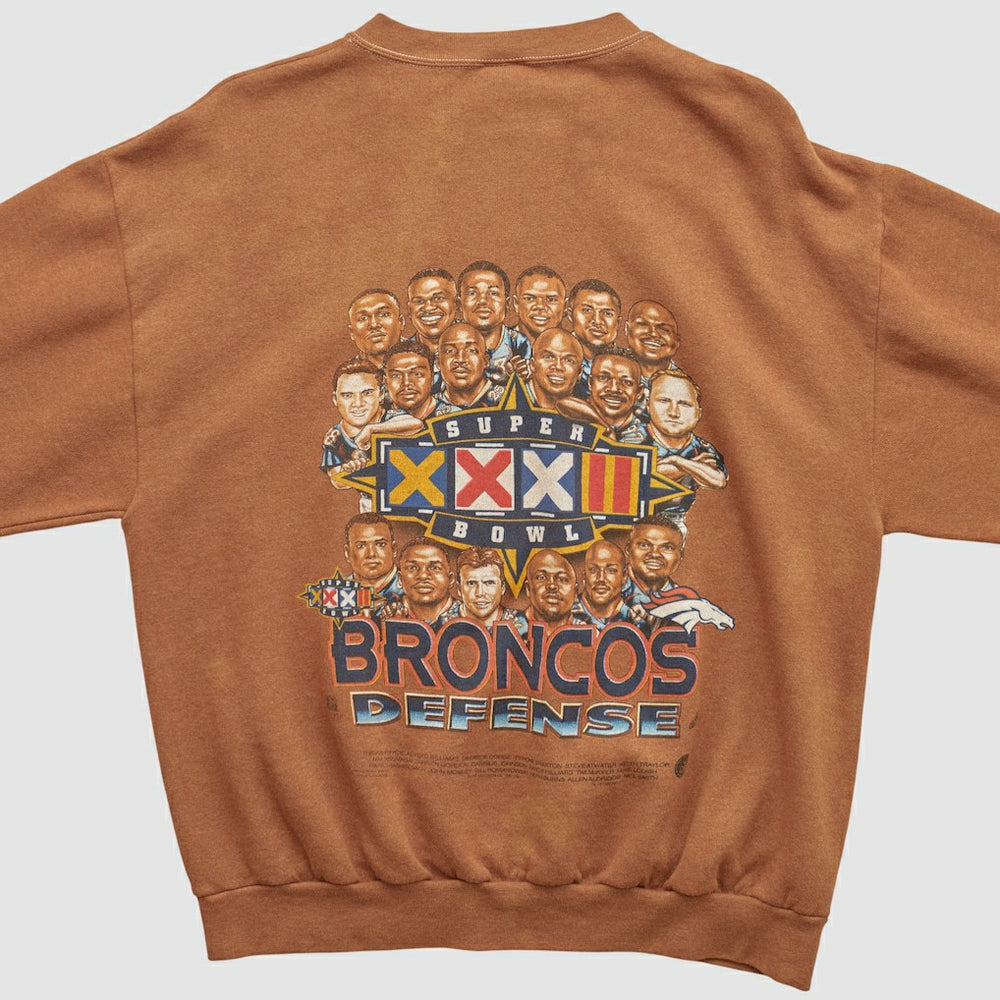 Fanatics Denver Broncos Delta 1998 Pullover Sweatshirt Clay Vintage